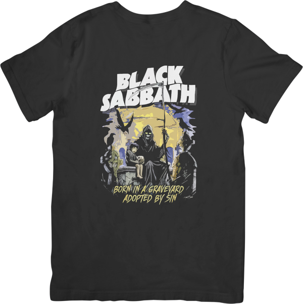 Black Sabbath 15 Music Unisex Fit for Men & Women Quality Cotton T-Shirt Black