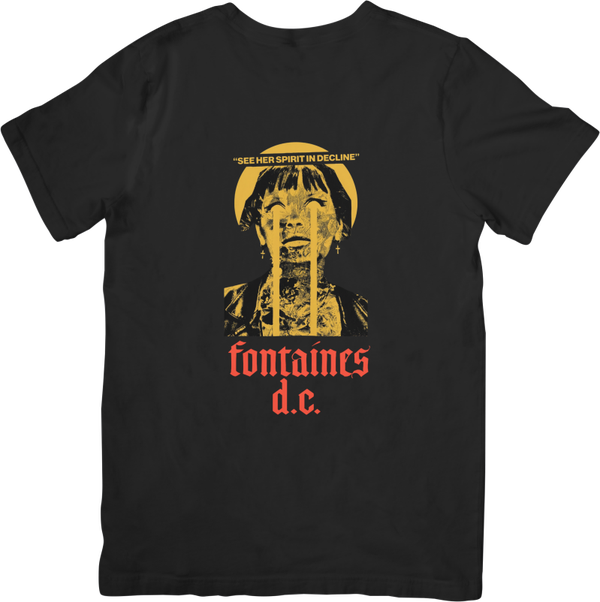 Fontaines DC 14 Music Unisex Fit for Men & Women Quality Cotton T-Shirt Black
