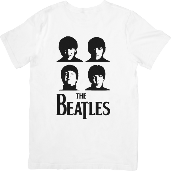 The Beatles 15  Music Unisex Fit for Men & Women Quality Cotton T-Shirt Black