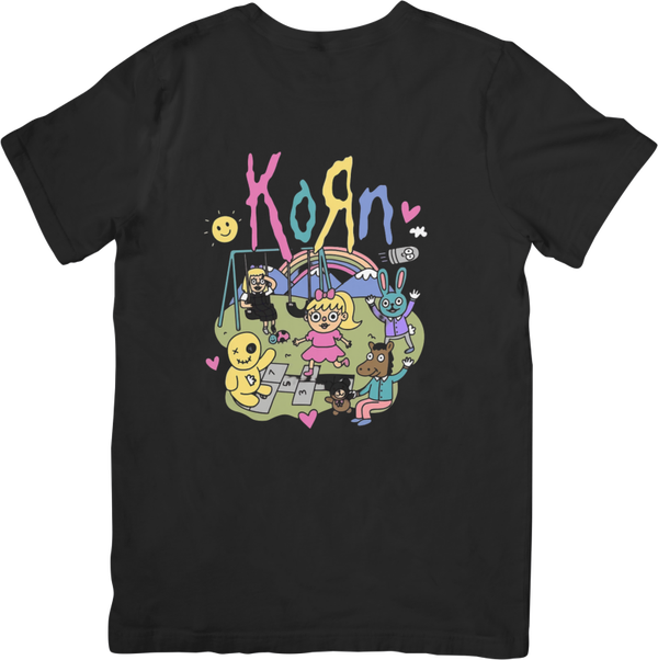 Korn 16 Music Unisex Fit for Men & Women Quality Cotton T-Shirt Black
