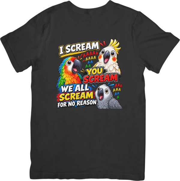 Fun/Humour 161 I scream you scream we all scream. Quality Cotton T-Shirt