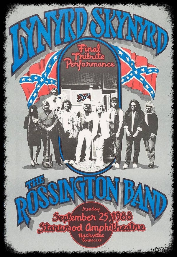 Lynyrd Skynyrd 20  Music Print  Concert Wall Art Memorabilia gift A5,A4,A3