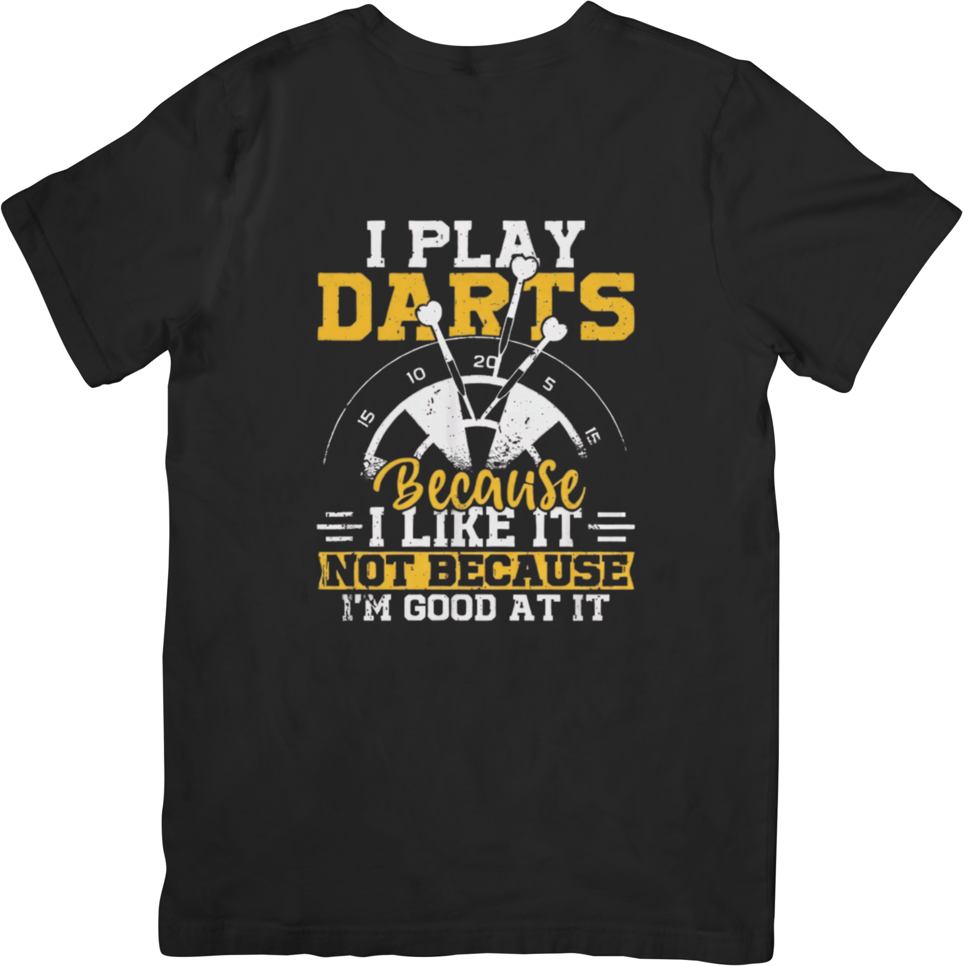 Darts 17 Music Unisex Fit for Men & Women Quality Cotton T-Shirt Black