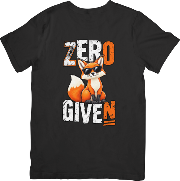 Fun/Humour 180 Zero given Fox. Quality Cotton T-Shirt