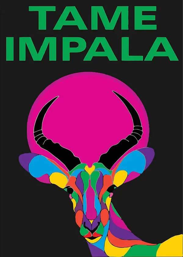 Tame Impala 1  Music Print  Concert Wall Art Memorabilia gift A5,A4,A3