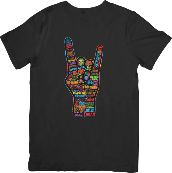 Rock Legends 19 Music Unisex Fit for Men & Women Quality Cotton T-Shirt Black