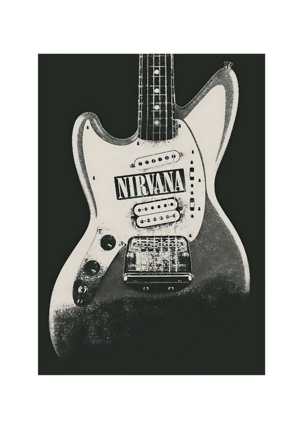 Nirvana 19 Music Print  Concert Wall Art Memorabilia gift A5,A4,A3