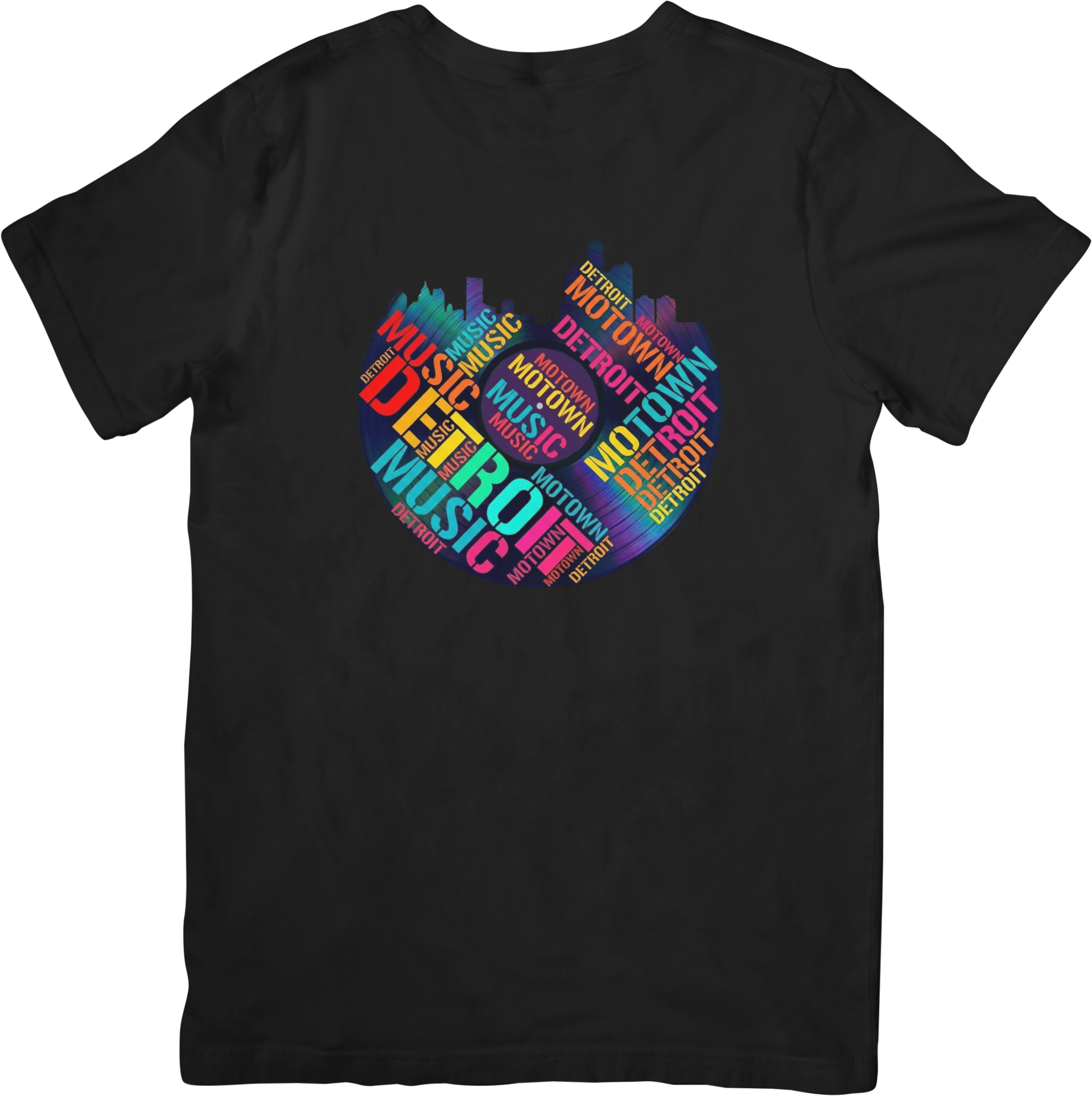 Motown/Soul 2 Music Unisex Fit for Men & Women Quality Cotton T-Shirt Black