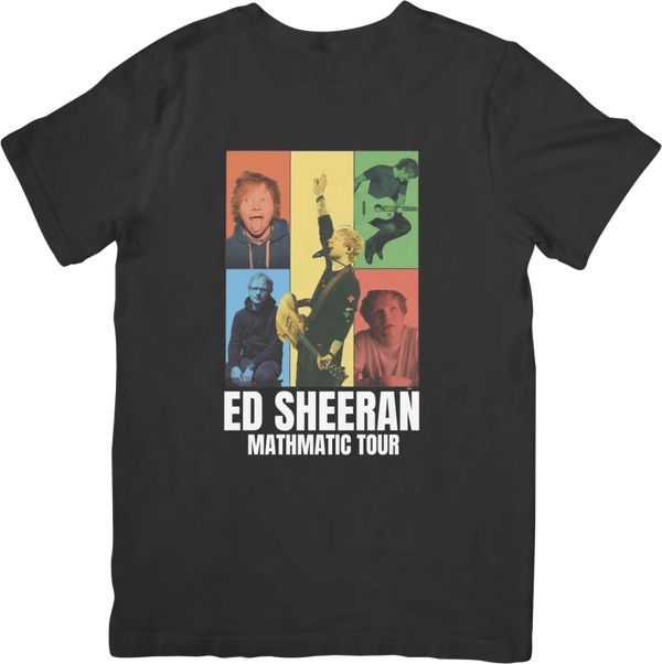 Ed Sheeran 2 Music Unisex Fit for Men & Women Quality Cotton T-Shirt Black