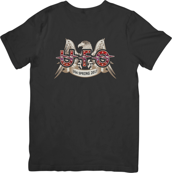U F O 2 Music Unisex Fit for Men & Women Quality Cotton T-Shirt Black