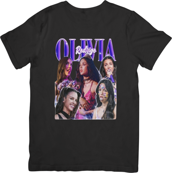 Olivia Rodrigo 2 Music Unisex Fit for Men & Women Quality Cotton T-Shirt Black