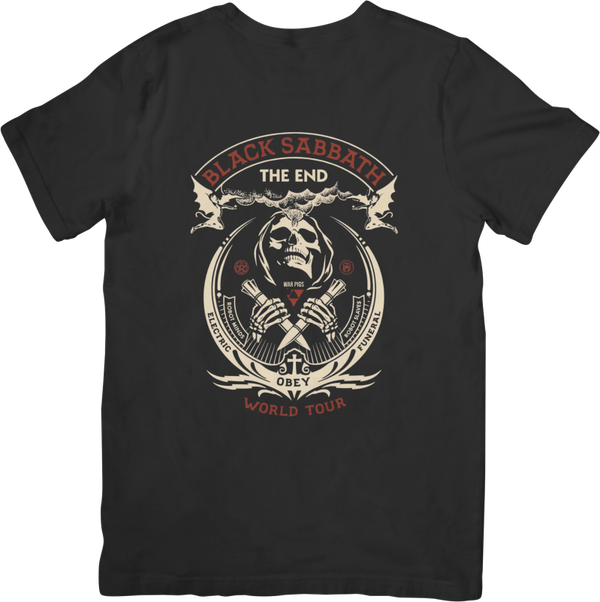 Black Sabbath 2 Music Unisex Fit for Men & Women Quality Cotton T-Shirt Black