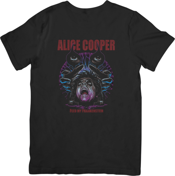 Alice Cooper 2 Music Unisex Fit for Men & Women Quality Cotton T-Shirt Black