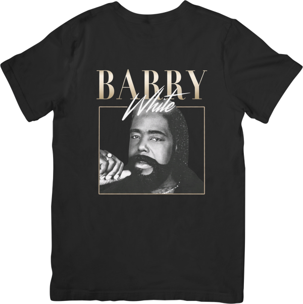 Barry White 2 Music Unisex Fit for Men & Women Quality Cotton T-Shirt Black