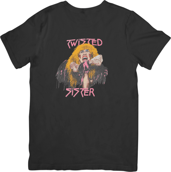 Twisted Sister 2 Music Unisex Fit for Men & Women Quality Cotton T-Shirt Black