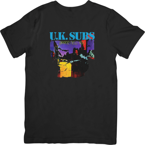 UK Subs 2 Music Unisex Fit for Men & Women Quality Cotton T-Shirt Black