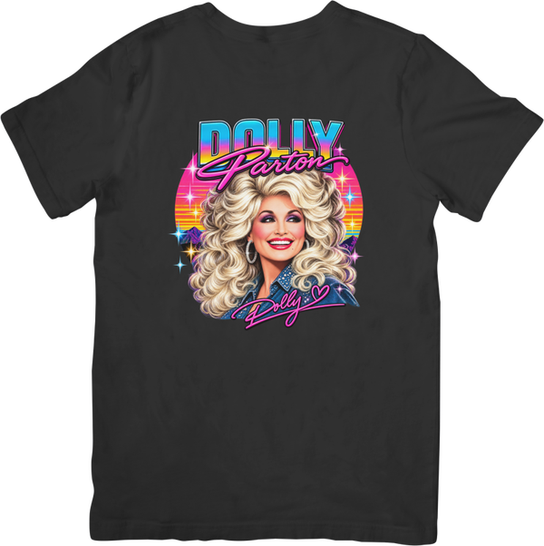 Dolly Parton 2 Music Unisex Fit for Men & Women Quality Cotton T-Shirt Black