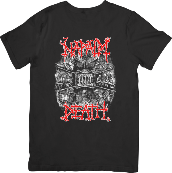 Napalm Death 2 Music Unisex Fit for Men & Women Quality Cotton T-Shirt Black
