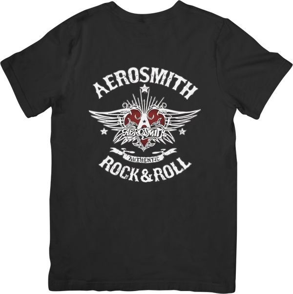 Aerosmith 2 Music Unisex Fit for Men & Women Quality Cotton T-Shirt Black