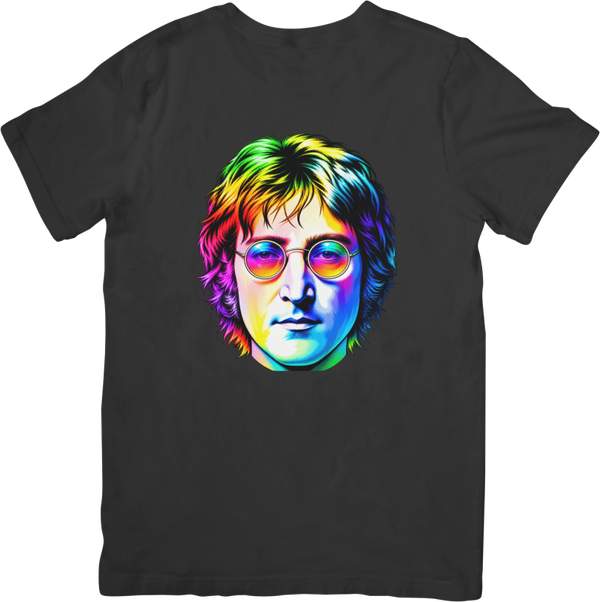 John Lennon 2 Music Unisex Fit for Men & Women Quality Cotton T-Shirt Black