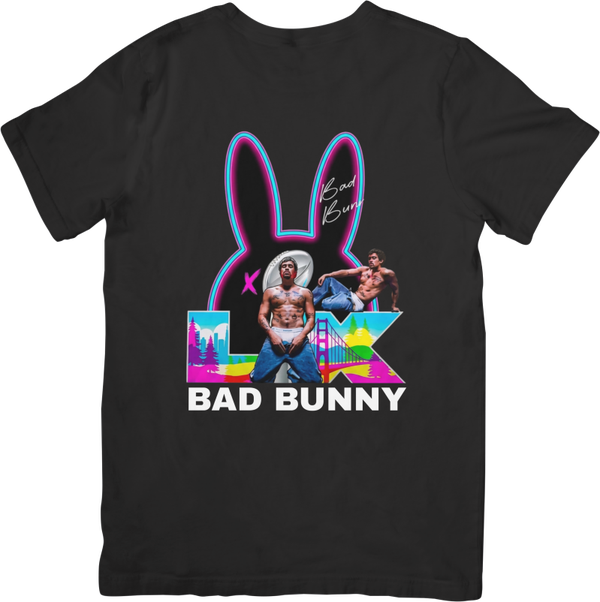 Bad Bunny 2 Music Unisex Fit for Men & Women Quality Cotton T-Shirt Black