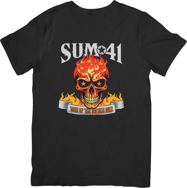 Sum 41 2 Music Unisex Fit for Men & Women Quality Cotton T-Shirt Black