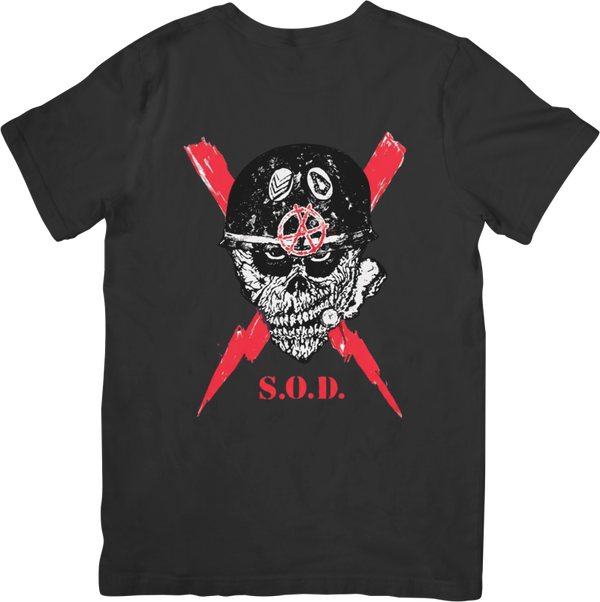 Stormtroopers of Death 2 Music Unisex Fit for Men & Women Quality Cotton T-Shirt Black