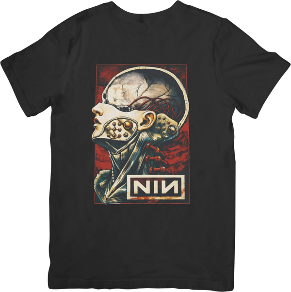 Nine Inch Nails 2 Music Unisex Fit for Men & Women Quality Cotton T-Shirt Black