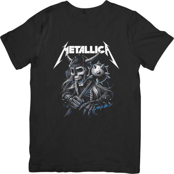 Metallica 2 Music Unisex Fit for Men & Women Quality Cotton T-Shirt Black