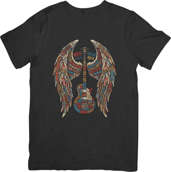 Rock Legends 2 Music Unisex Fit for Men & Women Quality Cotton T-Shirt Black