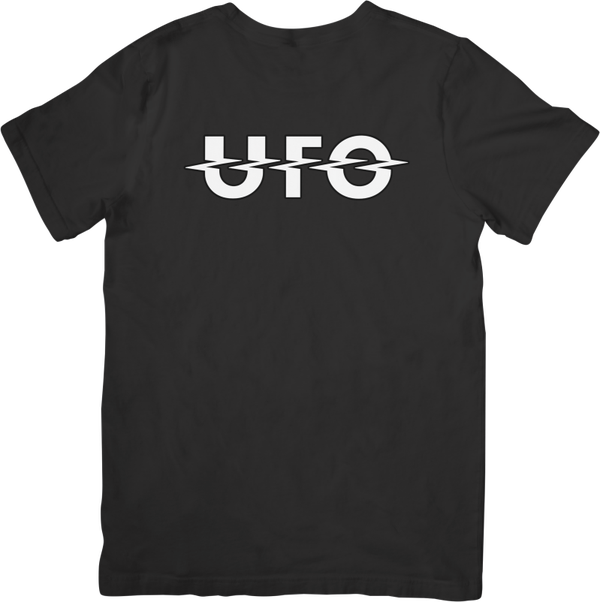 UFO 2 Music Unisex Fit for Men & Women Quality Cotton T-Shirt Black