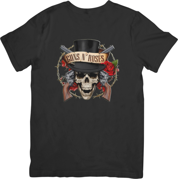 Guns n Roses 2 Music Unisex Fit for Men & Women Quality Cotton T-Shirt Black
