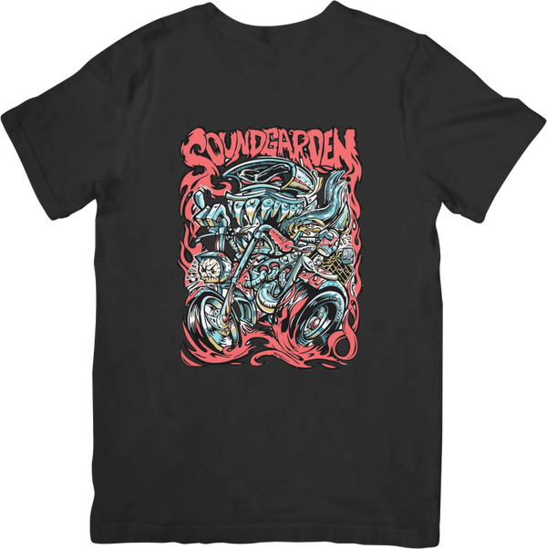 Soundgarden 2 Music Unisex Fit for Men & Women Quality Cotton T-Shirt Black