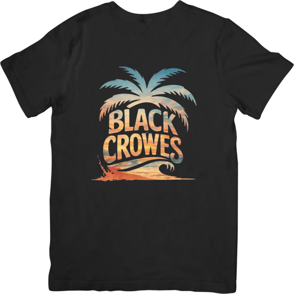 The Black Crows 2 Music Unisex Fit for Men & Women Quality Cotton T-Shirt Black