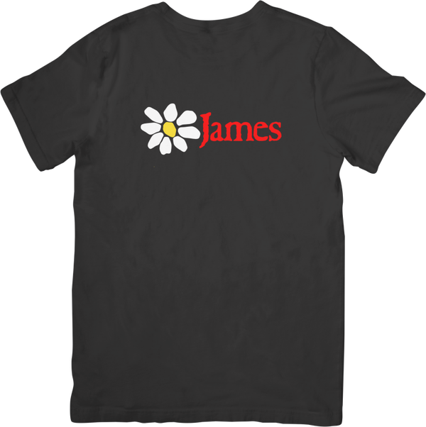 James 2  Music Unisex Fit for Men & Women Quality Cotton T-Shirt Black