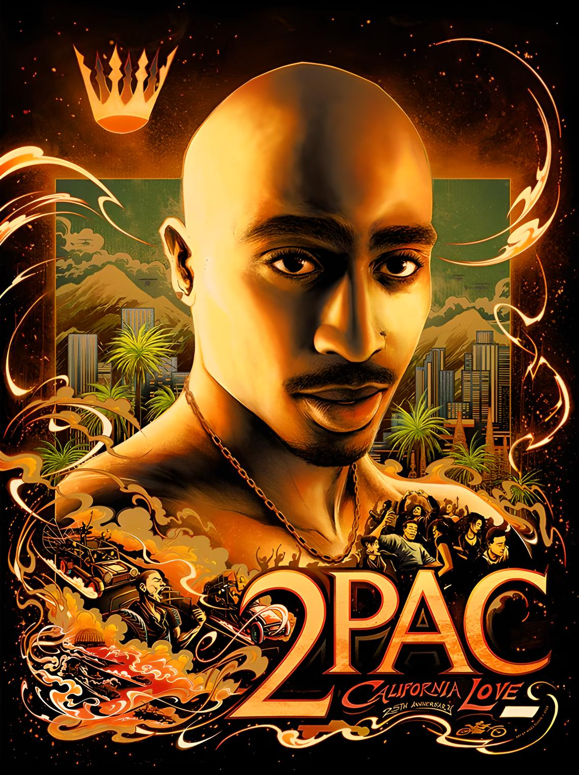 2 Pac 1 Music Print  Concert Wall Art Memorabilia gift A5,A4,A3