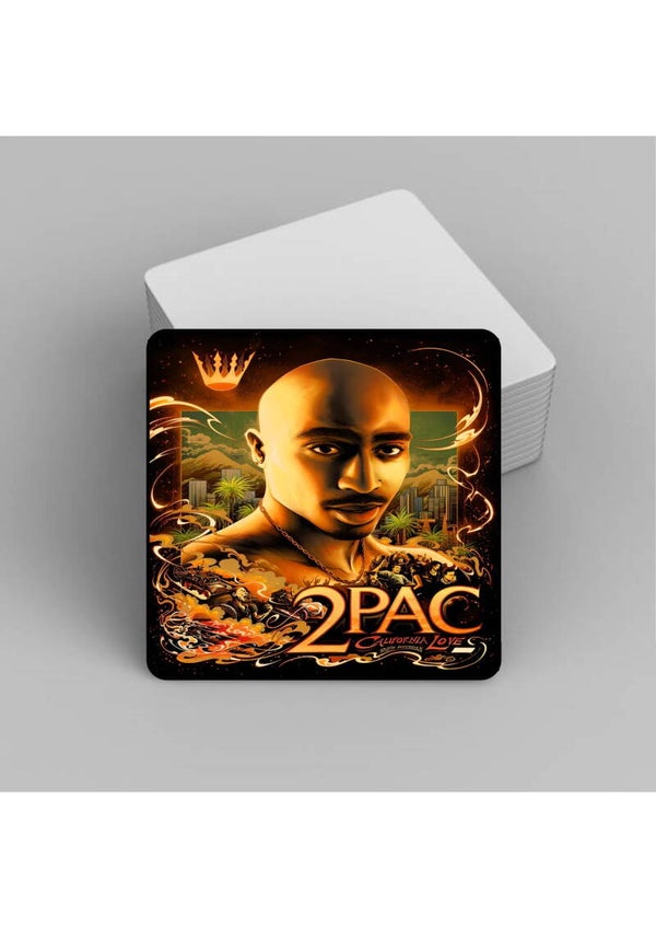 2 Pac Music Coasters Artist/Band /Concert 90mm x90mm.