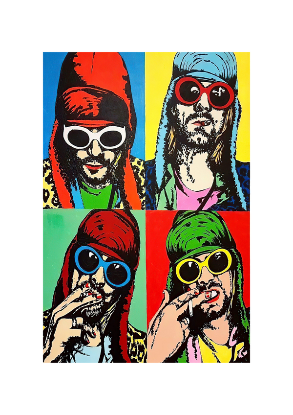 Nirvana 2 Music Print  Concert Wall Art Memorabilia gift A5,A4,A3