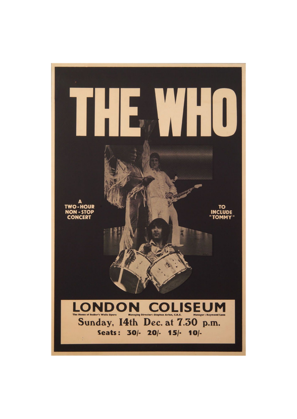 The Who 2 Music Print  Concert Wall Art Memorabilia gift A5,A4,A3