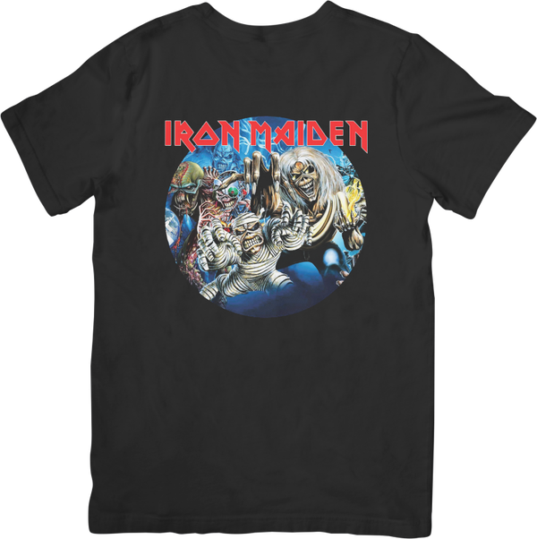 Iron Maiden 2 Music Unisex Fit for Men & Women Quality Cotton T-Shirt Black