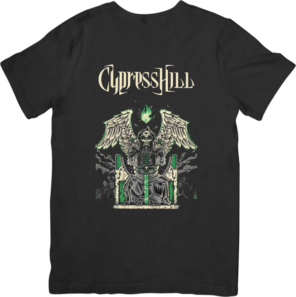 Cypress Hill 2 Music Fit for Men & Women Quality Cotton T-Shirt Black