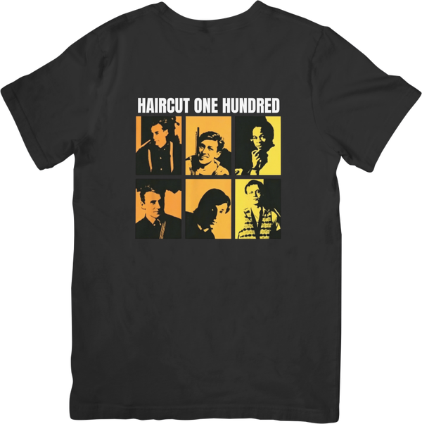 Haircut 100 1 Music Unisex Fit for Men & Women Quality Cotton T-Shirt Black