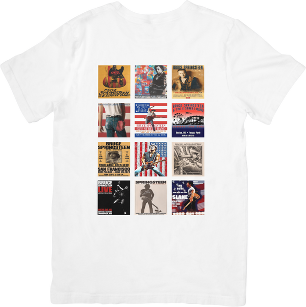 Bruce Springsteen 2 Music Unisex Fit for Men & Women Quality Cotton T-Shirt Black