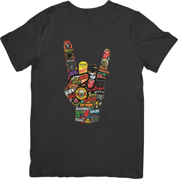 Rock Legends 20  Music Unisex Fit for Men & Women Quality Cotton T-Shirt Black