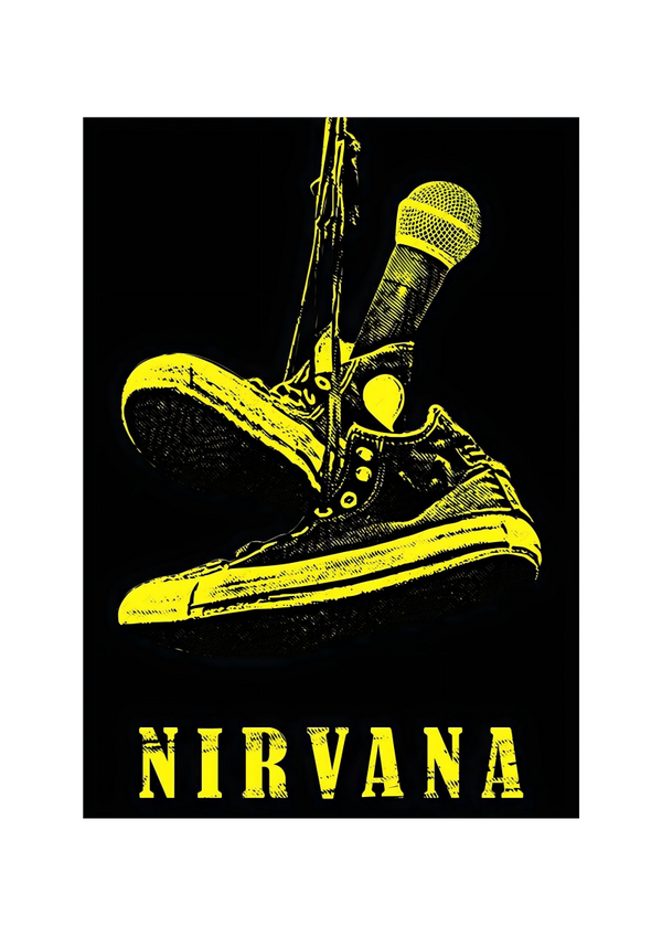 Nirvana 20 Music Print  Concert Wall Art Memorabilia gift A5,A4,A3