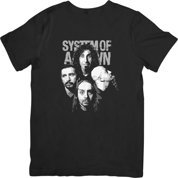 System of a down 20  Music Unisex Fit for Men & Women Quality Cotton T-Shirt Black