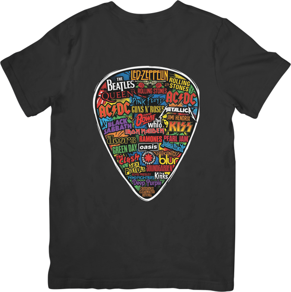 Rock Legends 22  Music Unisex Fit for Men & Women Quality Cotton T-Shirt Black