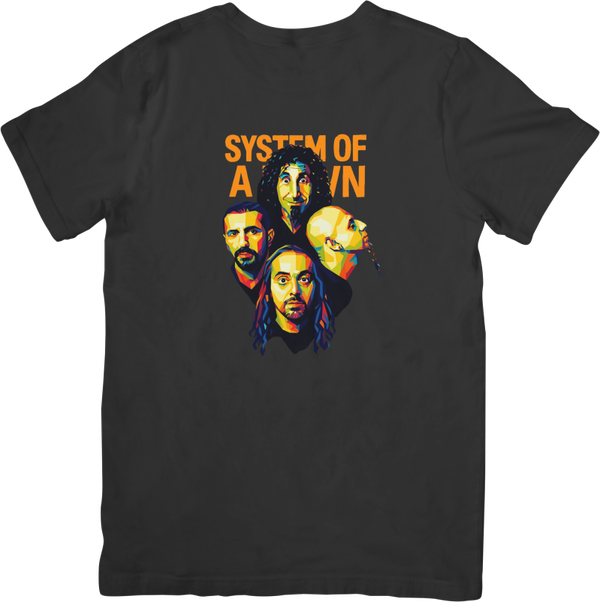 System of a down 22  Music Unisex Fit for Men & Women Quality Cotton T-Shirt Black