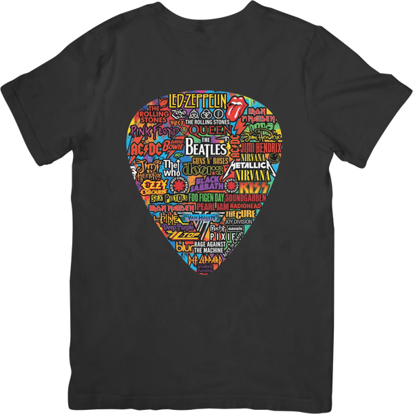 Rock Legends 25  Music Unisex Fit for Men & Women Quality Cotton T-Shirt Black