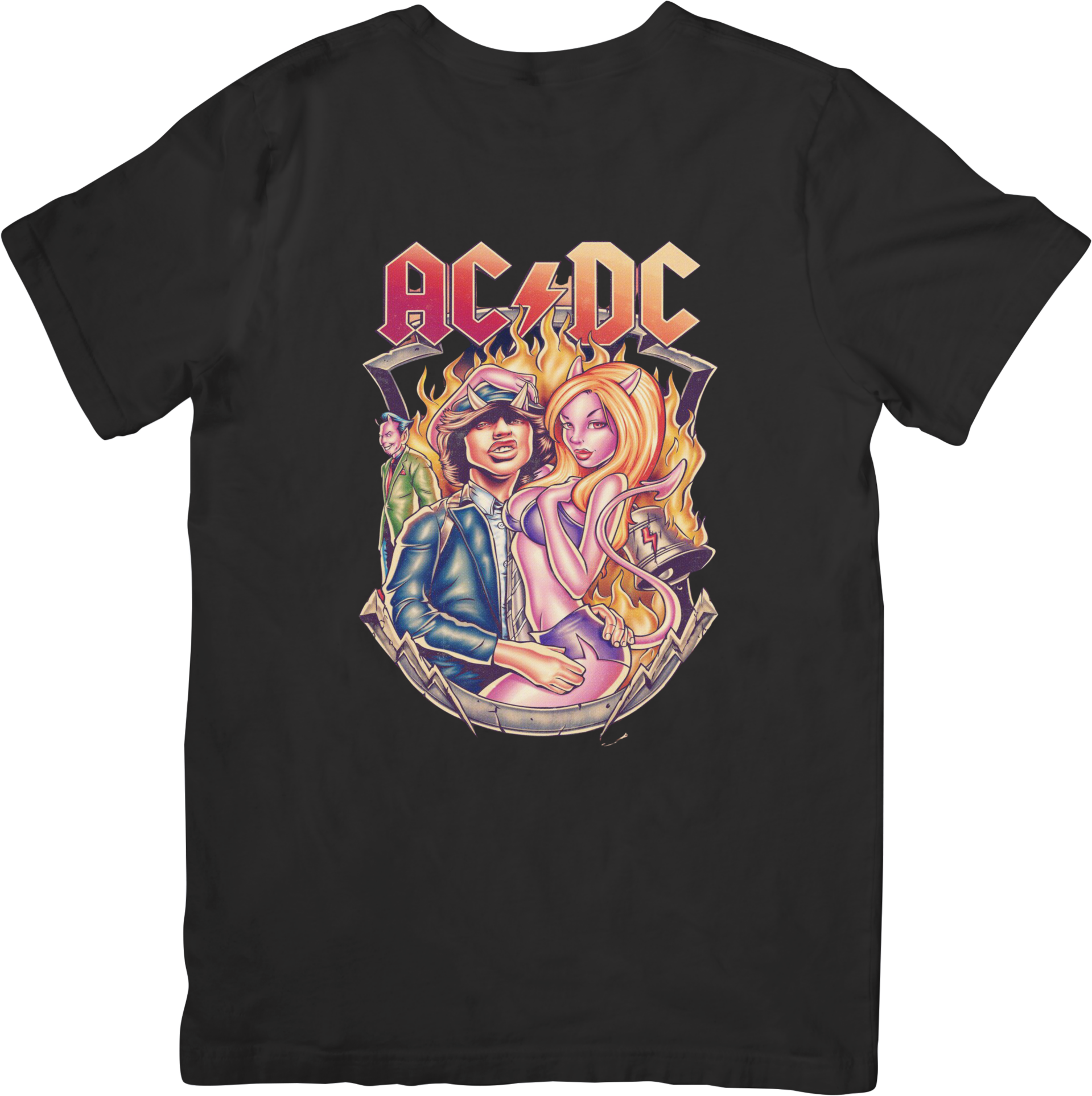 AC/DC 27 Music Unisex Fit for Men & Women Quality Cotton T-Shirt Black